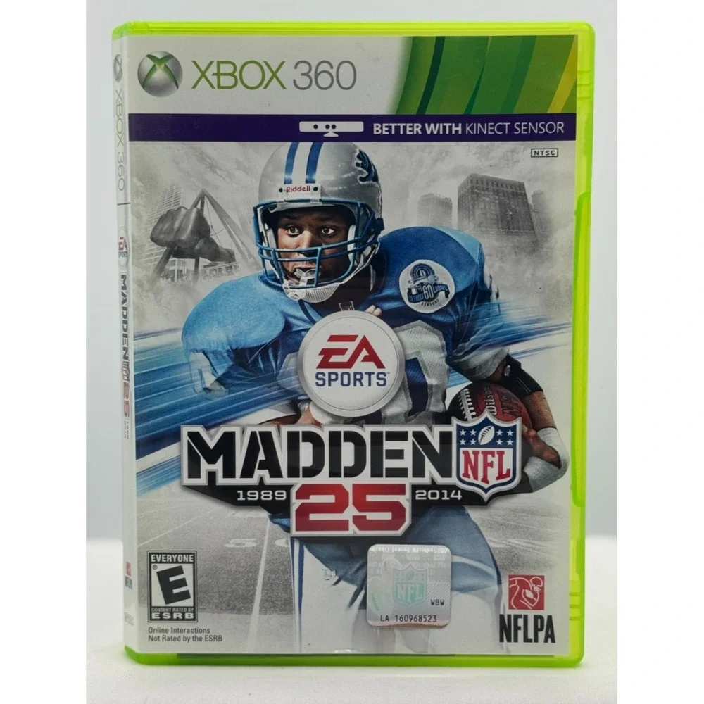 Madden NFL Football 25 2013 XBOX 360 - No Manuel - E for Everyone - Tested